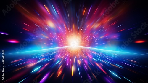 light explosion vibrant color abstract background concept