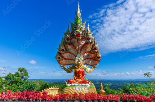 Buddha statue of wat tham pha daen temple,Sakon nakhon province ,Thailand photo