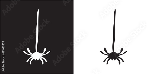 Illustration vector graphics of spider icon © Susiati