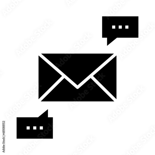 Email Communication Icon. Chat icon.