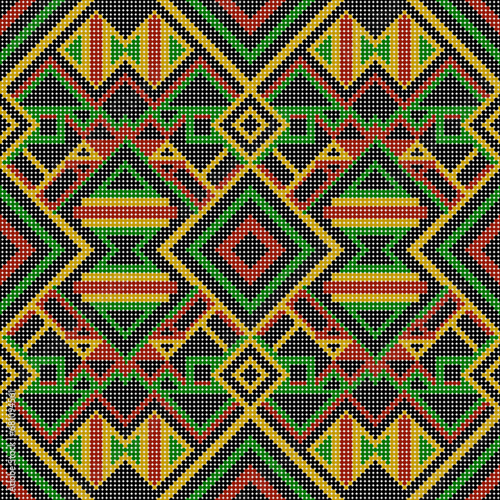 Ethnic seamless pattern. Tribal ornament. Geometric abstract background.