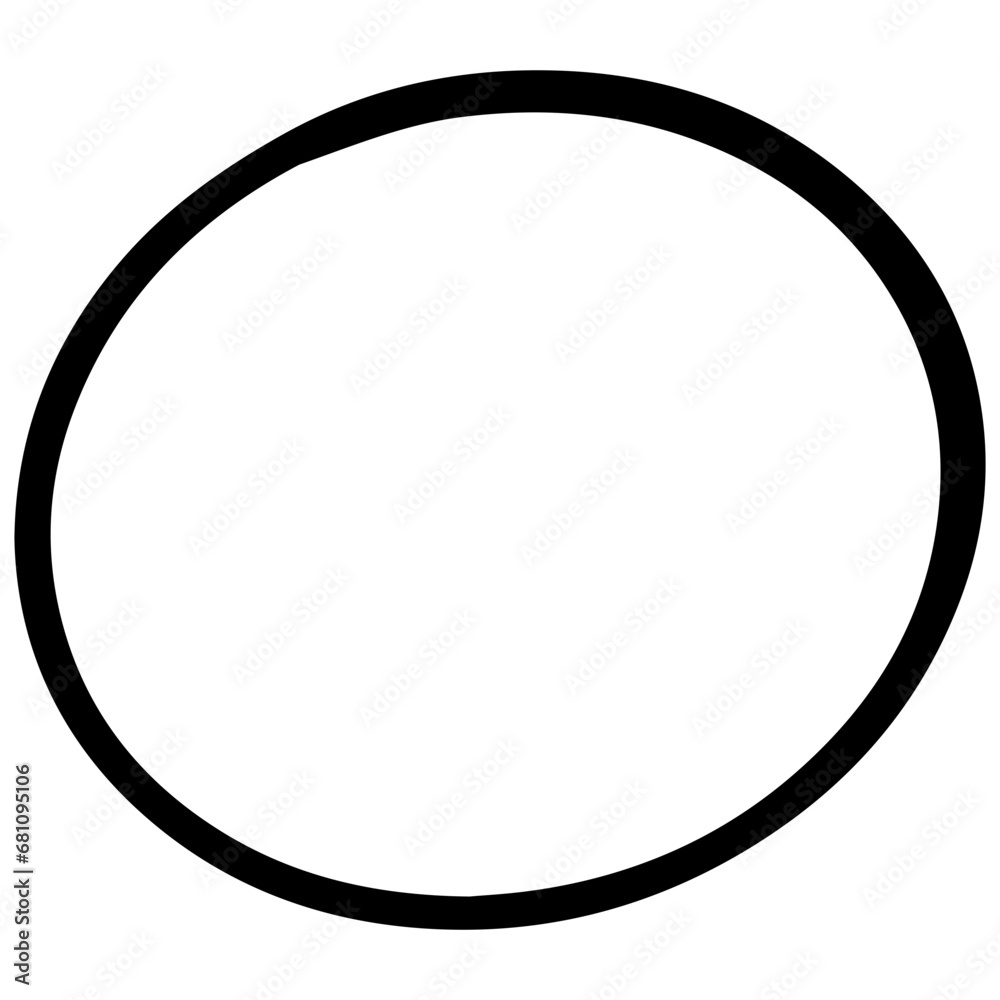 Hand drawn circular line art style sign vector illustration Hand drawn circular line art style sign vector illustration