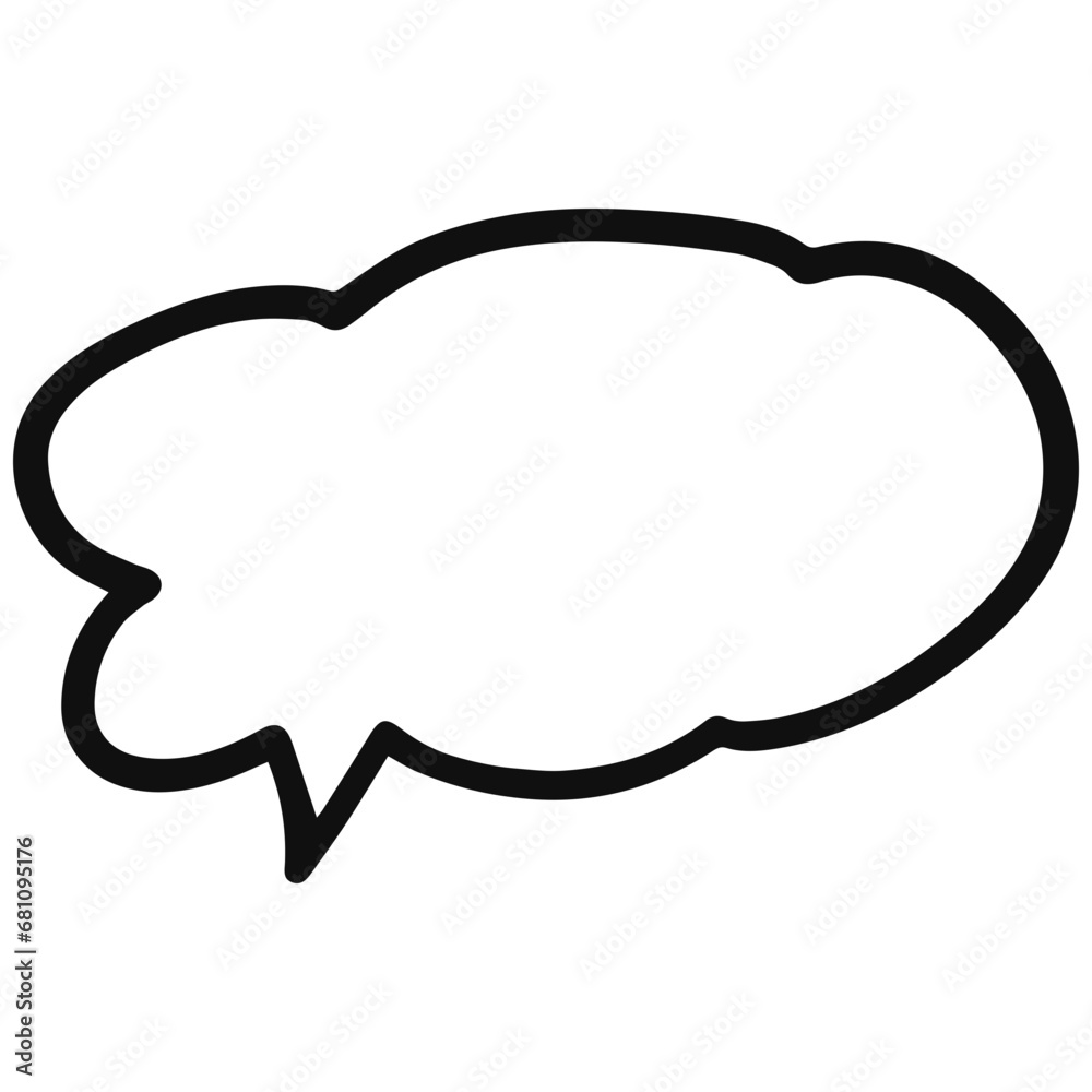 Frame cloud sign bubble chat dialog line art vector sign Frame cloud sign bubble chat dialog line art vector sign
