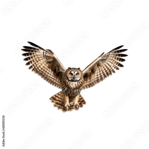 owl isolated on a transparent or white background as PNG clipart 300 DPI