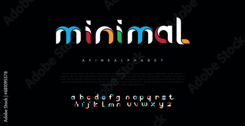 Abstract sport modern alphabet fonts. Typography technology electronic sport digital game music future creative font. vector illustration