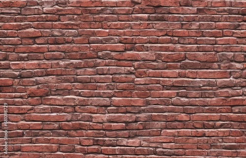 Brick wall Old vintage brick wall pattern Red brick wa
