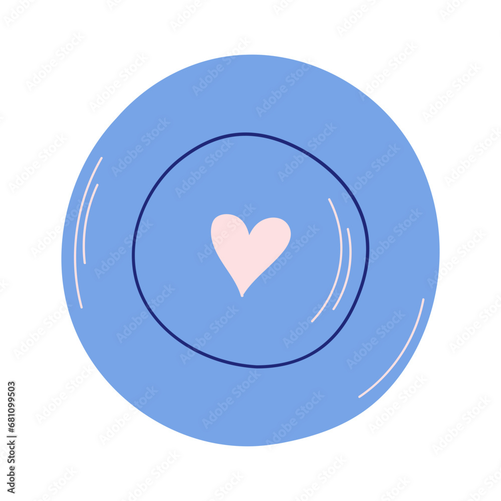 Plate With Heart