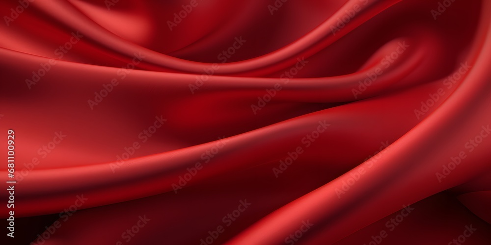Obraz premium Close-up of red texture fabric cloth textile background
