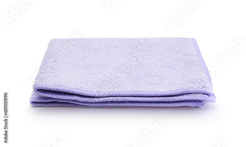 Bath towel isolated on white.