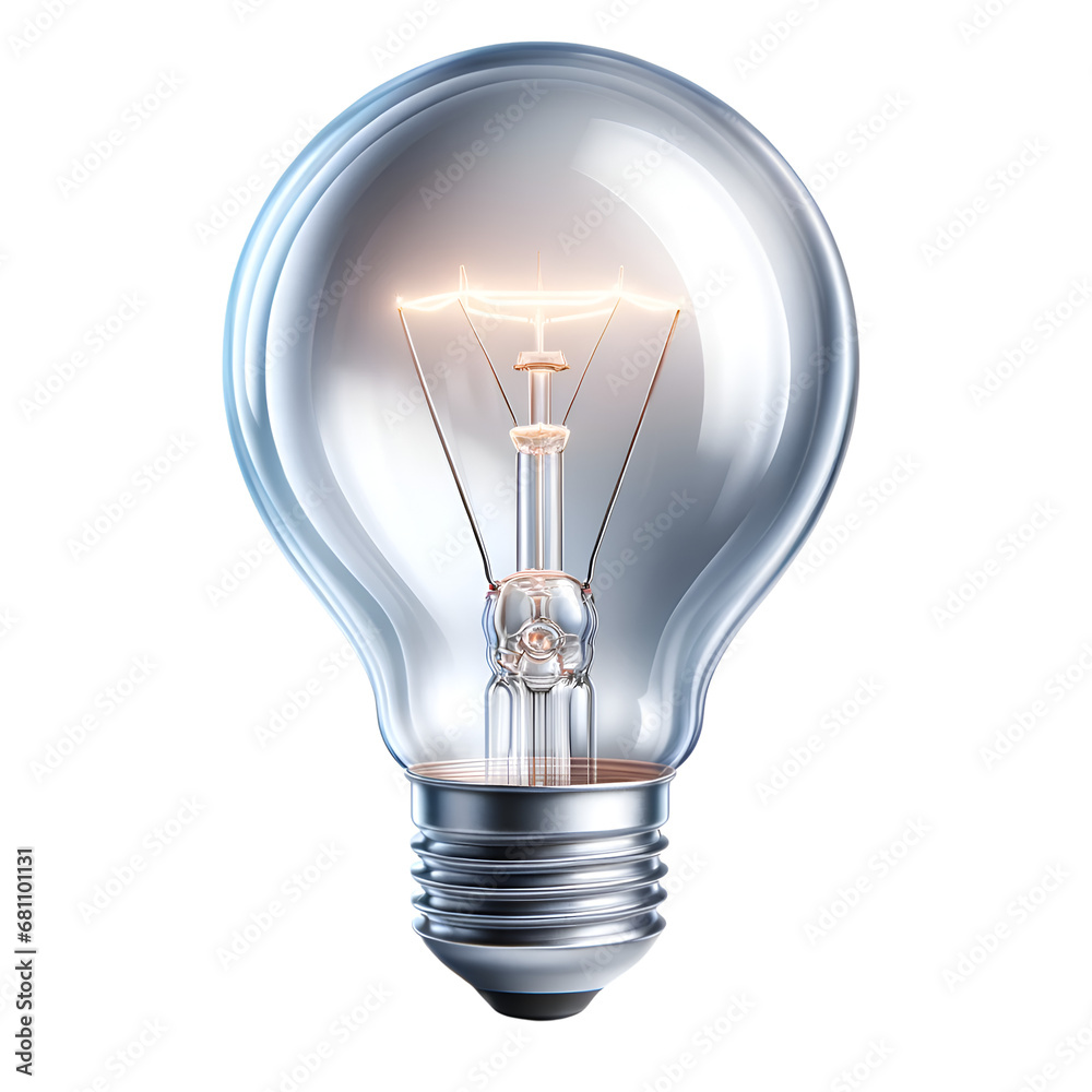 Light bulb icon. - obrazy, fototapety, plakaty 