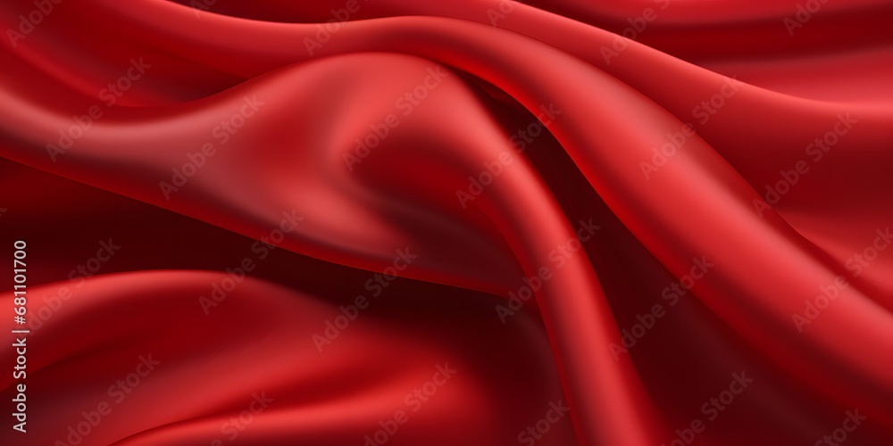 Obraz premium Close-up of red texture fabric cloth textile background
