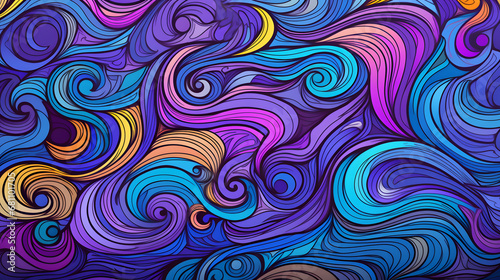 abstract pattern with purple and blue swirls