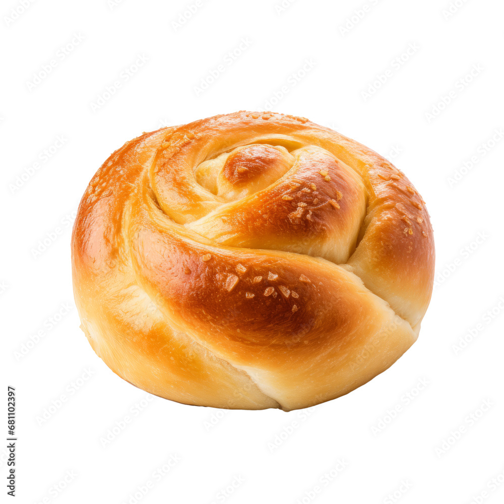 Bread roll baket good pastry isolated on transparent background. AI generated. Bread roll baket good pastry isolated on transparent background. AI generated.
