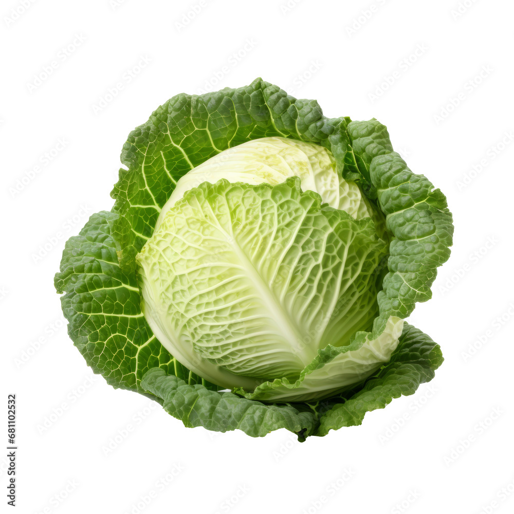 A cabbage on a transparent background png isolated Generative Ai A cabbage on a transparent background png isolated Generative Ai