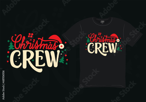 christmas crew t-shirt design