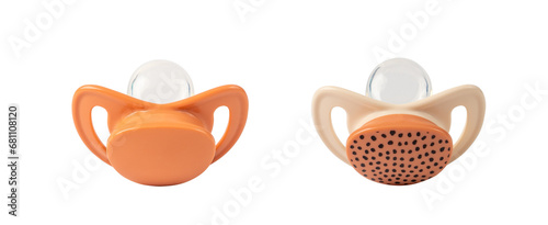 Obraz na plátně Pacifier, Orthodontic Baby Dummy, Rubber Pastel Kid Soother, New Healthy Orthodo