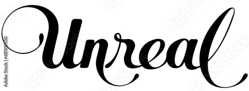 Unreal - custom calligraphy text