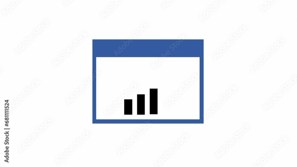 working analytics and monitoring research on web report dashboard monitor and business finance investment concept