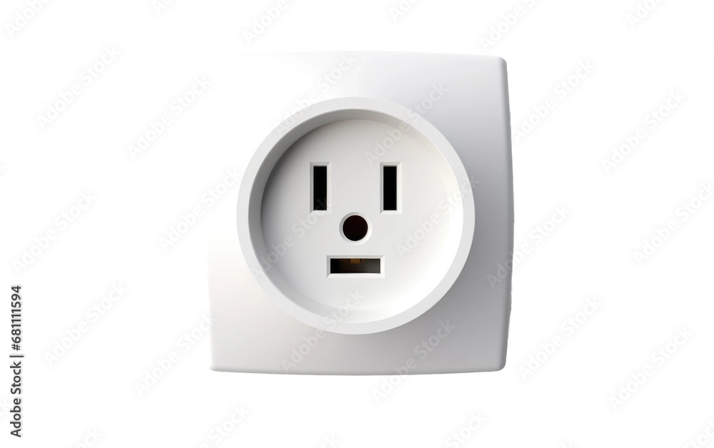A Realistic Glimpse of the Smart Plug on a Clear Surface or PNG Transparent Background. A Realistic Glimpse of the Smart Plug on a Clear Surface or PNG Transparent Background.