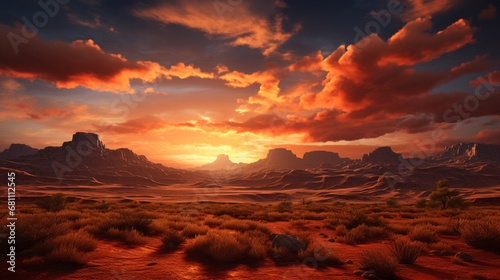 sunset in the desert © Love Mohammad