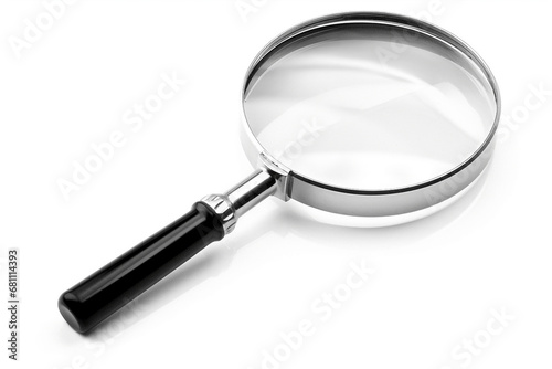 Magnifying glass isolated on white background