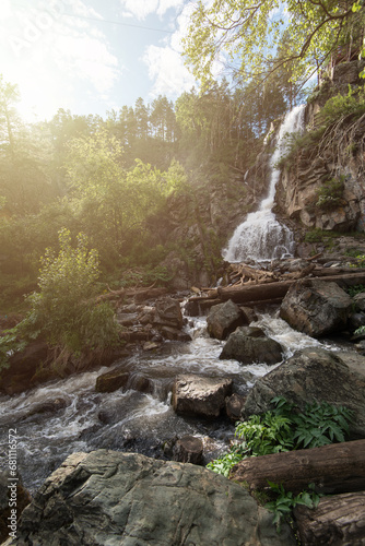 Waterfall Kamishlinsky in t...