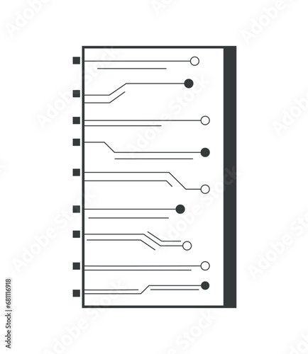 circuit electric microchip
