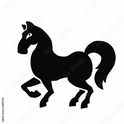 Horse silhouette  horse  symbol  vector illustration