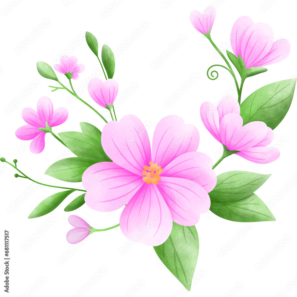 pink flowers