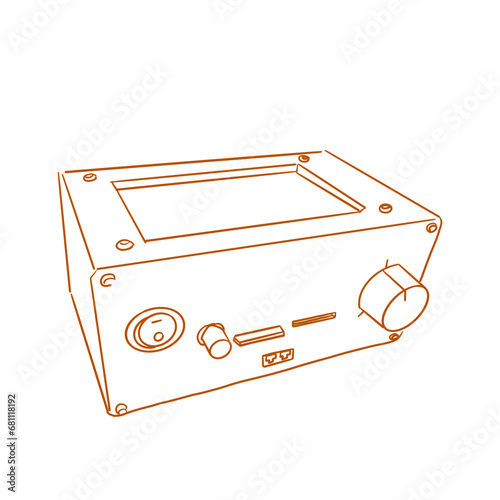 lab electronic appliances_waterbath_vector