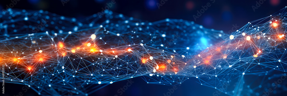 Obraz premium Neue Technologien, Netzwerk. Generiert mit KI