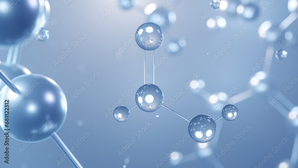 formic acid molecular structure 3d, flat model, carboxylic acid, structural chemical formula view from a microscope formic acid molecular structure 3d, flat model, carboxylic acid, structural chemical formula view from a microscope