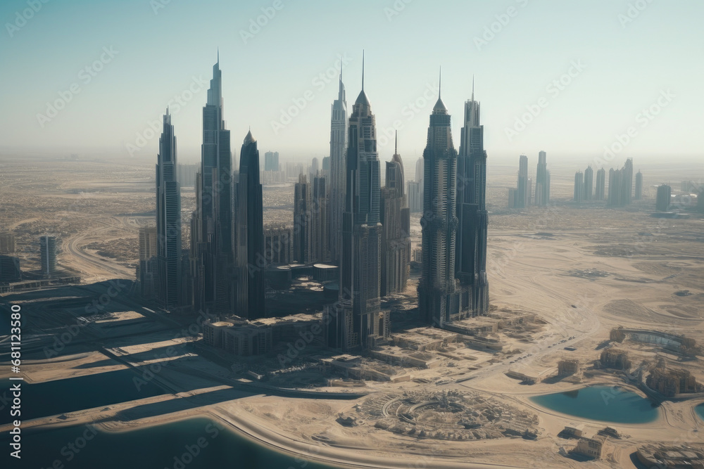 Obraz premium Drones Capturing Urban Innovation