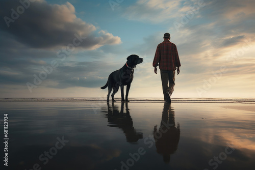 Seaside Companions: Labrador Love © Andrii 