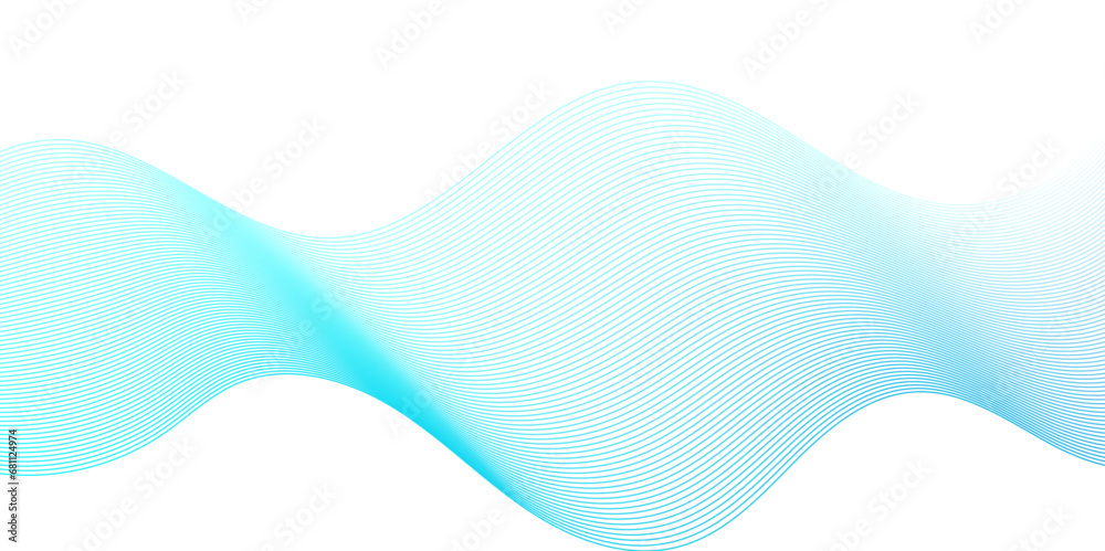 	
Seamless abstract Abstract blue wave geometric Technology, data science frequency gradient lines on transparent background. Isolated on white background. blue and white wavy stripes background.