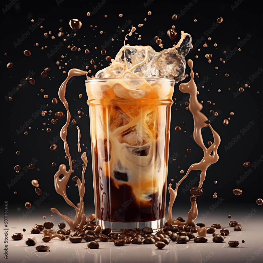 glass of iced coffee