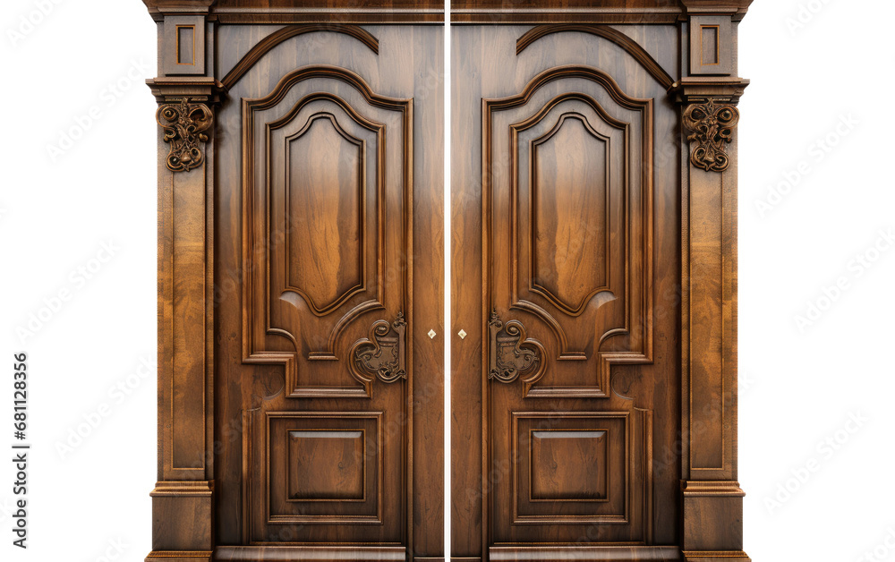 A Realistic Image Unveiling the Enigmatic Doorway on a Clear Surface or PNG Transparent Background. A Realistic Image Unveiling the Enigmatic Doorway on a Clear Surface or PNG Transparent Background.
