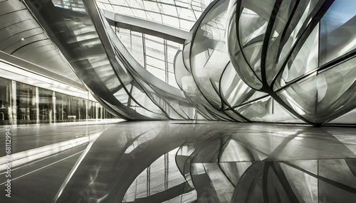 modern abstract glass architectural forms