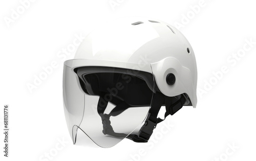 A Realistic Image of the Plastic Helmet on a Clear Surface or PNG Transparent Background.