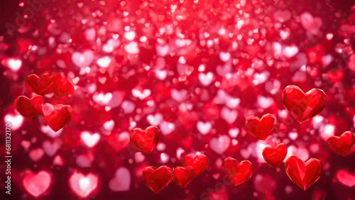 Valentine's day red heart background