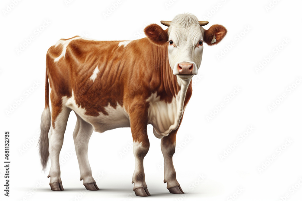 cow isolated on white background