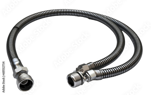 Navigating the Realistic Image of the Power Steering Hose on a Clear Surface or PNG Transparent Background.