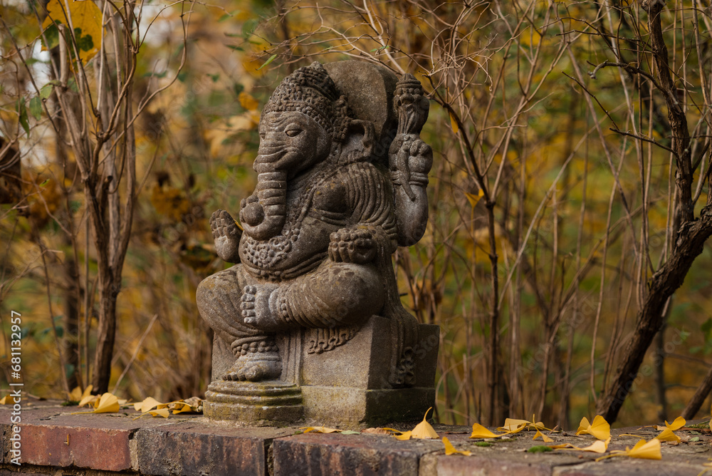 Ganesha idol statue in zoo Leipzig