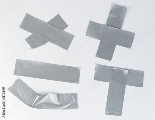 Wrinled gray adhesive tape