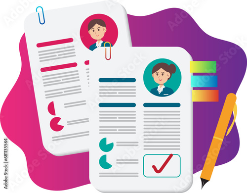 business people are interviewing at the office. recruitment	

