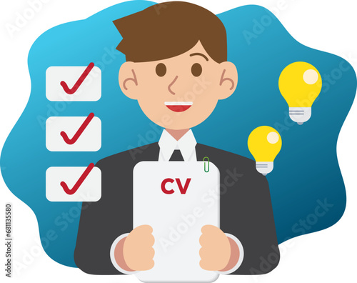business people are interviewing at the office. recruitment	
