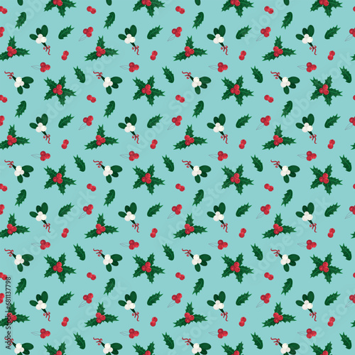 Christmas beautiful holiday vector seamless pattern with beautiful design