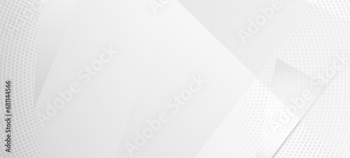 Halftone Modern Gray Vector Background. Gray White Shade Page.