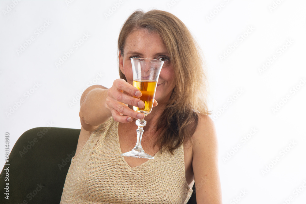portrait of young woman of new year party portrait of young woman of new year party