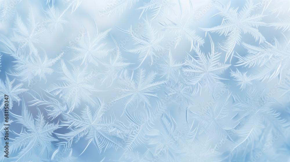 Beautiful elegant frosty patterns background, from side to center Beautiful elegant frosty patterns background, from side to center